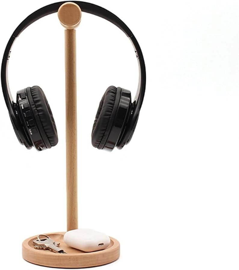 Flexible Wooden Headphone Stand Universal Gaming Headset Holder Color F - Image 4