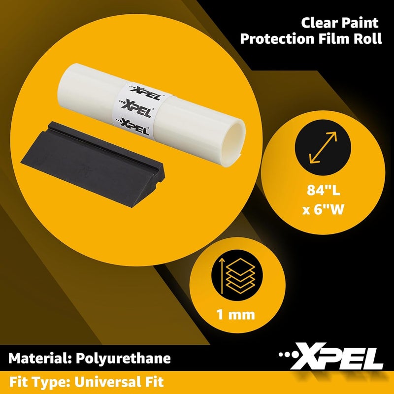 Clear Paint Protection Film Roll, 6" x 60" - Polyurethane Vehicle PPF Wrap Protects from Chips, Scratches, Dings, Road Debris - Safe for Cars, Trucks, Motorcycles, Bicycles, Boats & More - Image 3