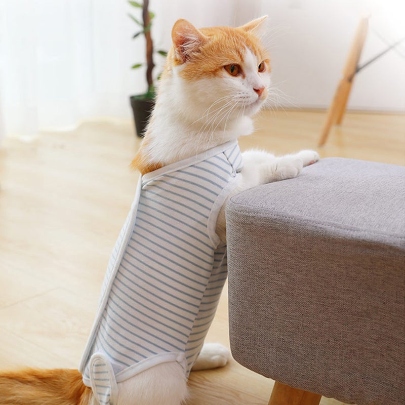 Pet Cat Recovery Suit Abdominal Wounds Protector Post-Operative Clothes - Image 2