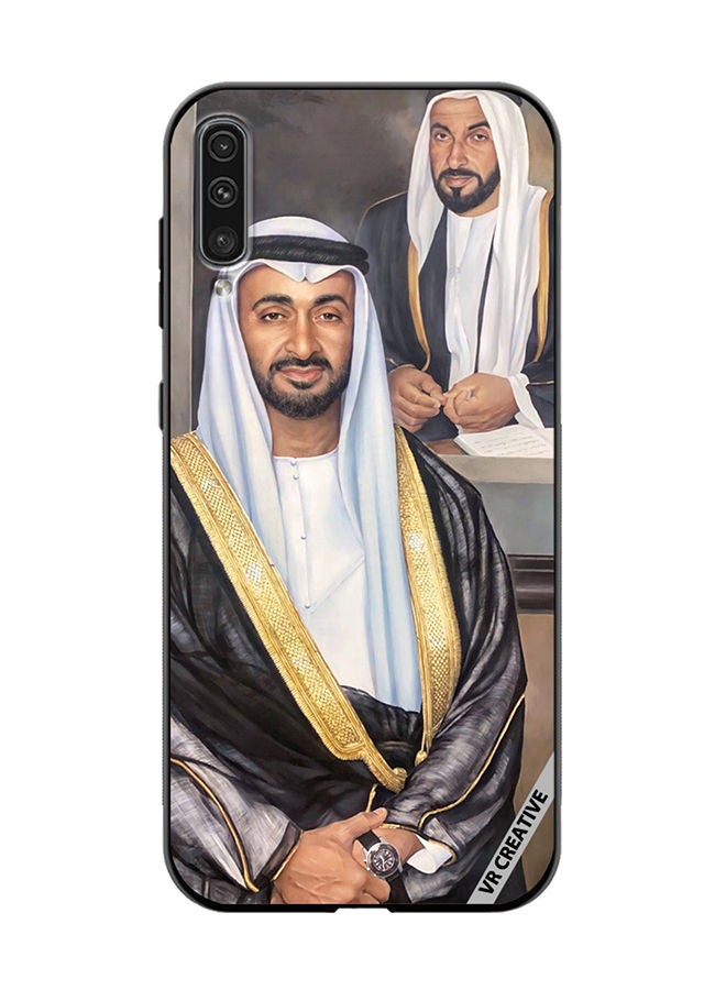 VR CREATIVE Protective Case Cover For Samsung Galaxy A50/A50s Sheikh Mohamed Bin Zayed Al Nahyan And Sheikh Zayed Bin Sultan Al Nahyan Design Multicolour - Image 1