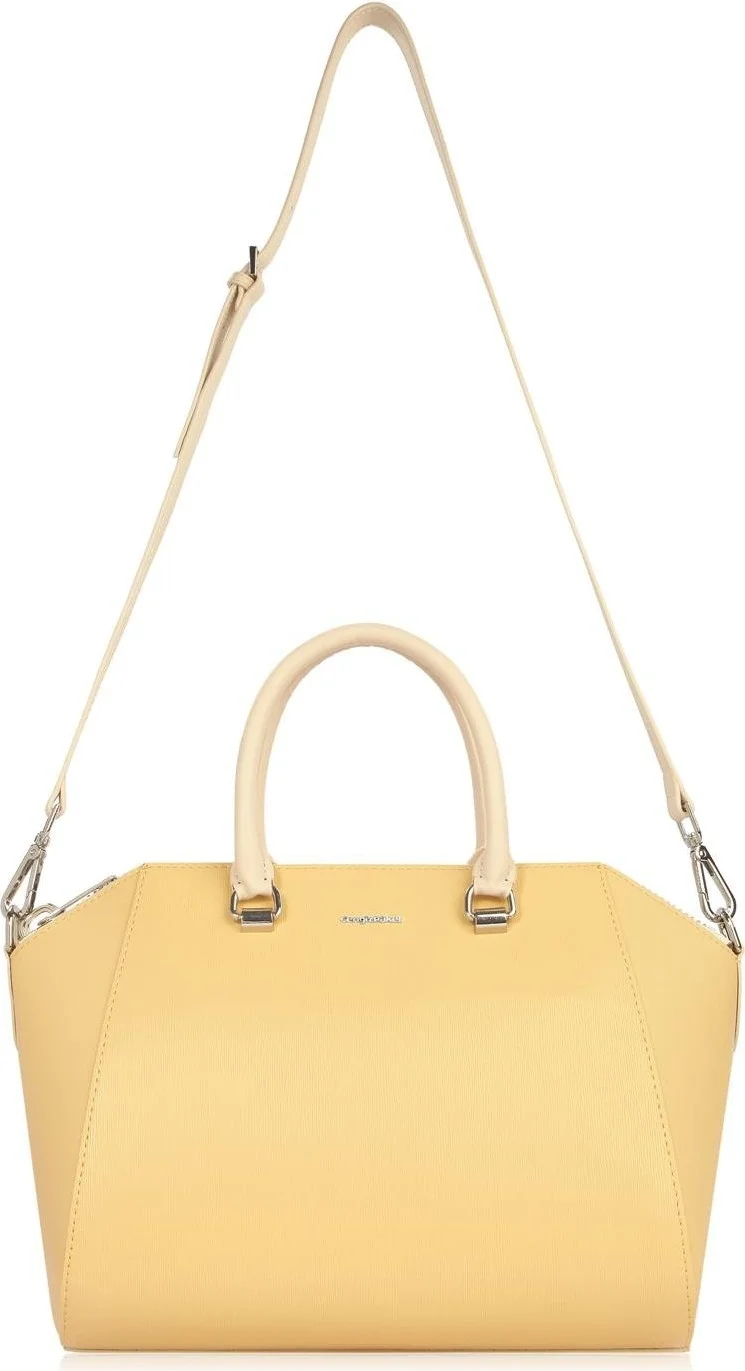 جنكيز باكيل Marin Women's Hand-Shoulder Bag - 7460 - Mustard/beige