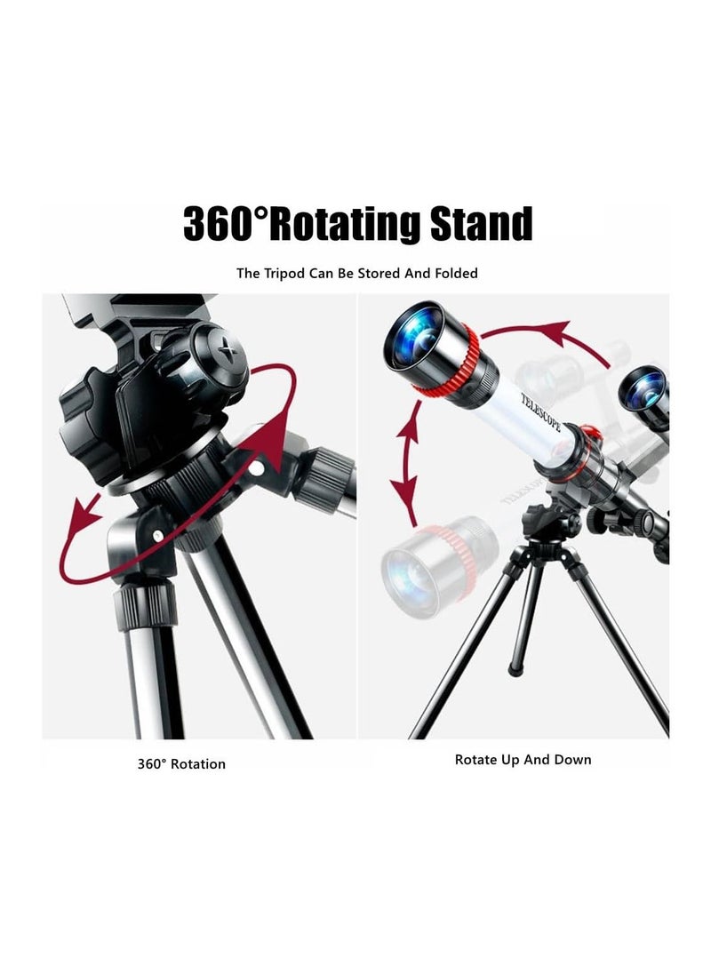 Cool Baby Style - Astronomy  Telescope  Monocular Telescope for Children  Fully Multi-Coated Optics  Astronomical Refractor with Tripod  For Scientific Experiment Simulation - Image 1