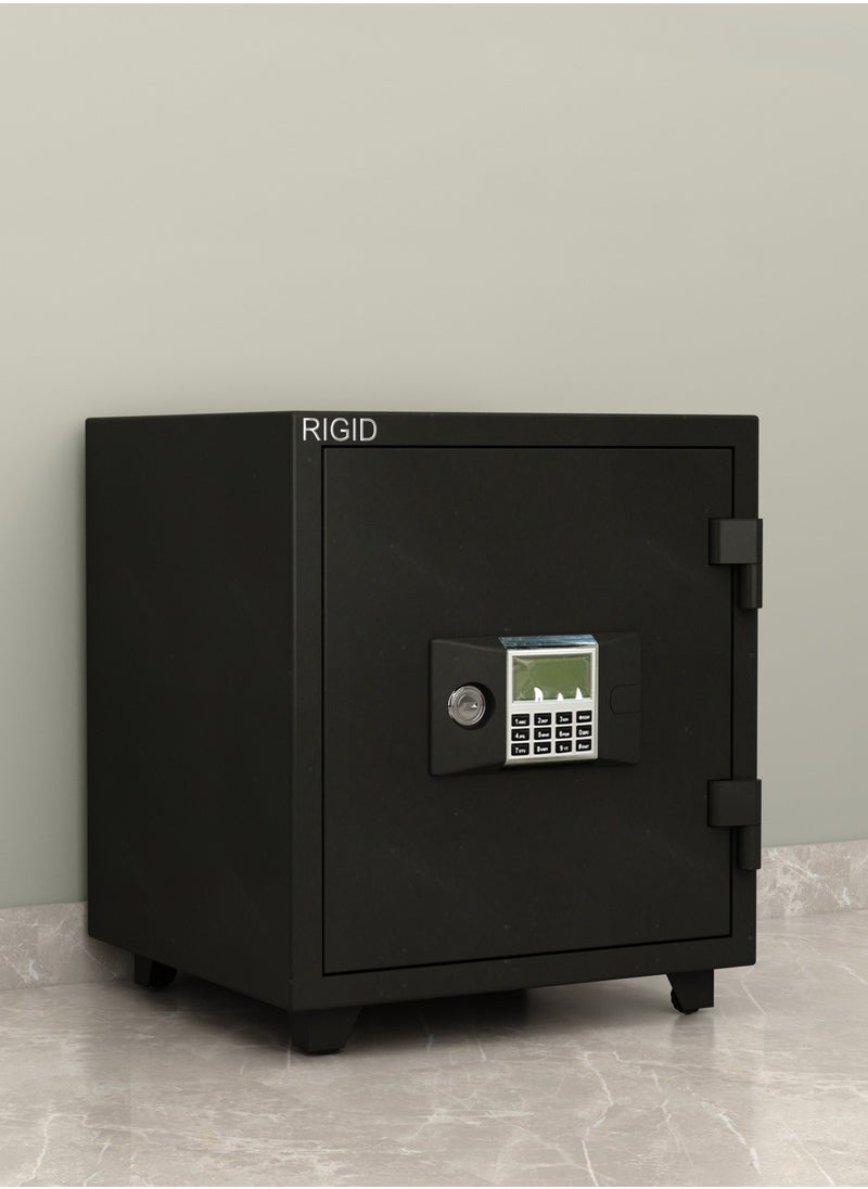 RIGID - Fire Resistant Steel Safe with Digital And Key Lock, 70Kg - Image 1