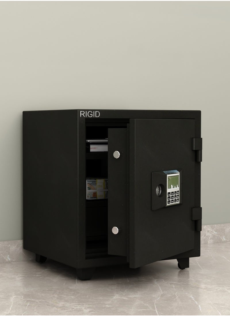 RIGID - Fire Resistant Steel Safe with Digital And Key Lock, 70Kg - Image 1