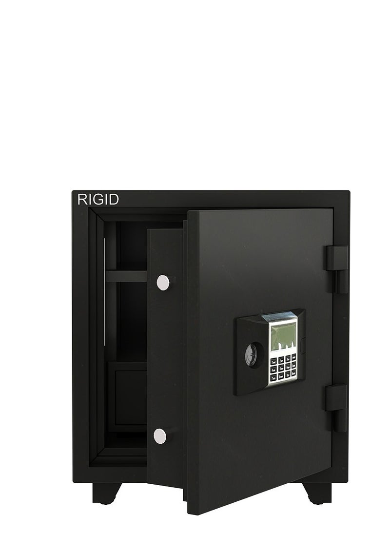 RIGID - Fire Resistant Steel Safe with Digital And Key Lock, 70Kg - Image 1