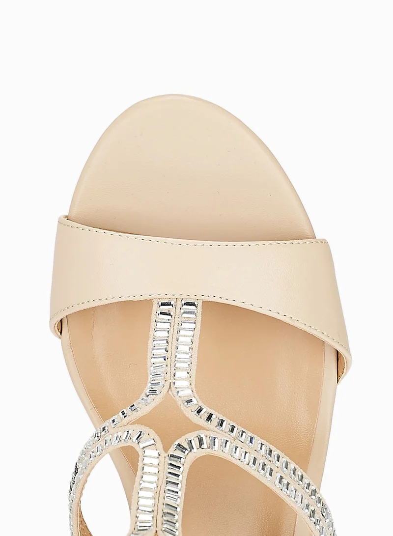 CALL IT SPRING Frerien Embellished Cork Heel Sandals