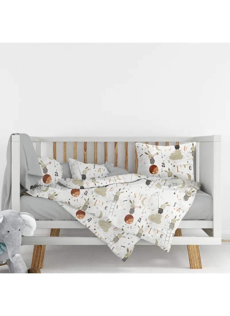 Lief Home 100% Cotton Baby Duvet Cover Set from Flannel Fabric | 100X150