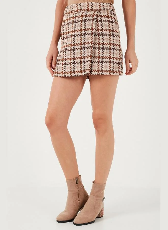 Lela  Lela Cotton Blend Regular Fit Winter Short Skirt Women's SHORT SKIRT 61100015 for Women | Best Price UAE