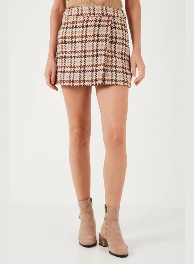 Lela  Lela Cotton Blend Regular Fit Winter Short Skirt Women's SHORT SKIRT 61100015 for Women | Best Price UAE