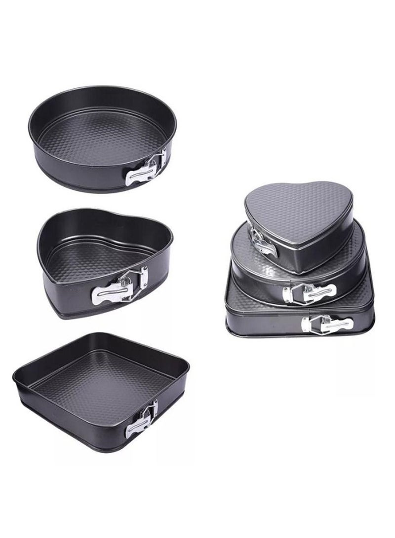DubaiGallery 3-Piece Cake Mould Pan Set Multicolour - Image 2