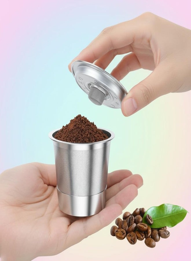 عبوة من قطعتين من كبسولات قهوة Meolibour القابلة لإعادة الاستخدام لماكينة Keurig 1.0: كبسولات قهوة قابلة لإعادة التعبئة من الفولاذ المقاوم للصدأ - فلتر قهوة قابل لإعادة الاستخدام لماكينة Keurig 1.0، صديقة للبيئة، بتصميم مبتكر - Image 2