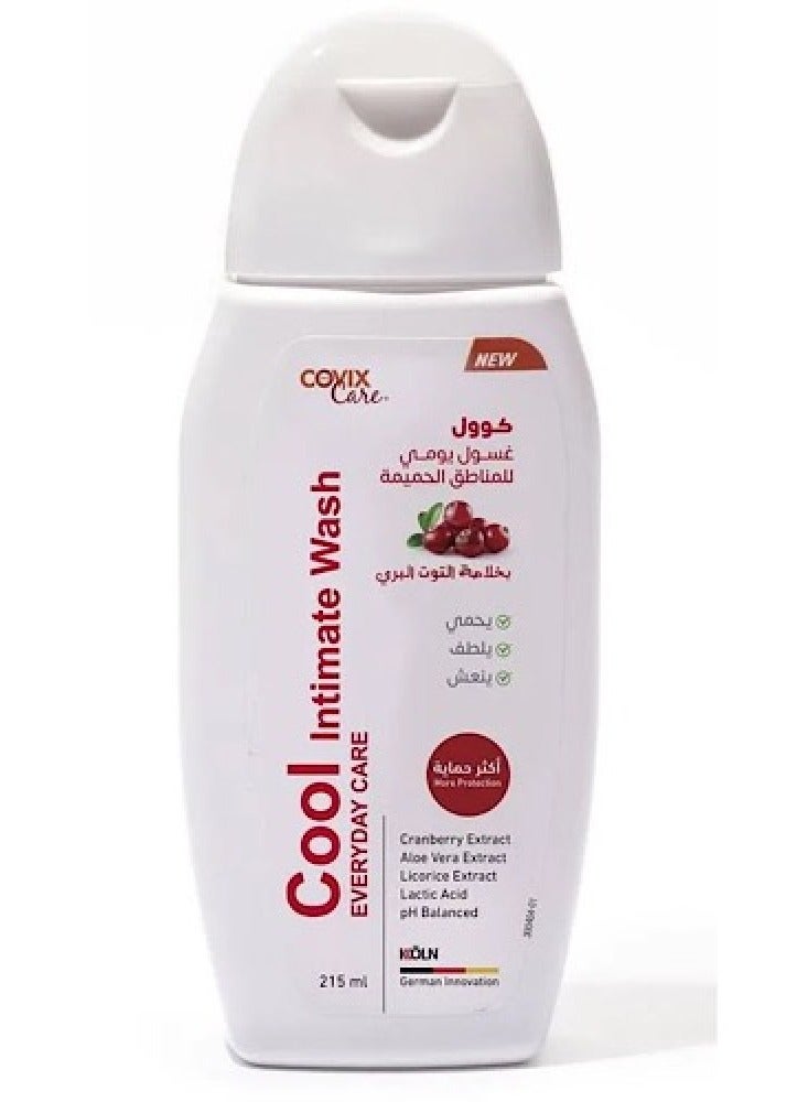 covix Cool Daily Intimate Care Wash With Raspberry Extract 215 ml