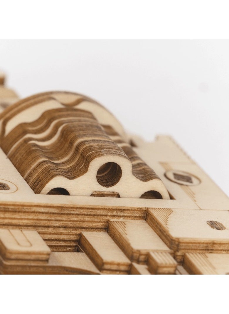 ROKR Hands Craft Fun 3D Wooden Puzzle Corsac M60 Rubber Band Revolver, Loads 6 Rubber Bands. (LQ401)  - Image 3