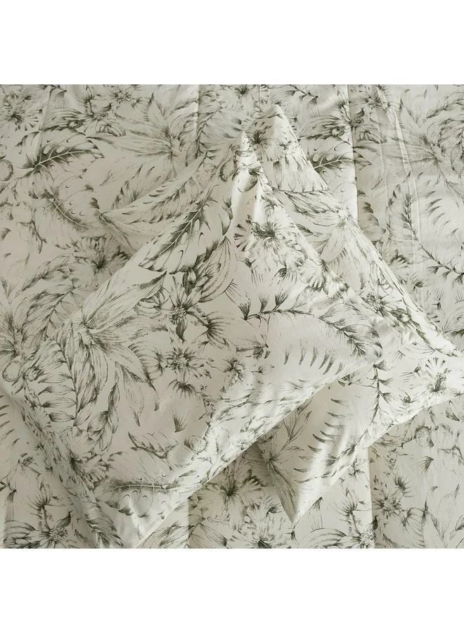 Home Box Valencia Cairns 7-Piece Printed Cotton King BIAB Comforter Set 240 x 220 cm