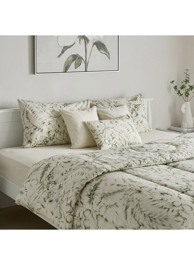 Home Box Valencia Cairns 7-Piece Printed Cotton King BIAB Comforter Set 240 x 220 cm  - Image 2