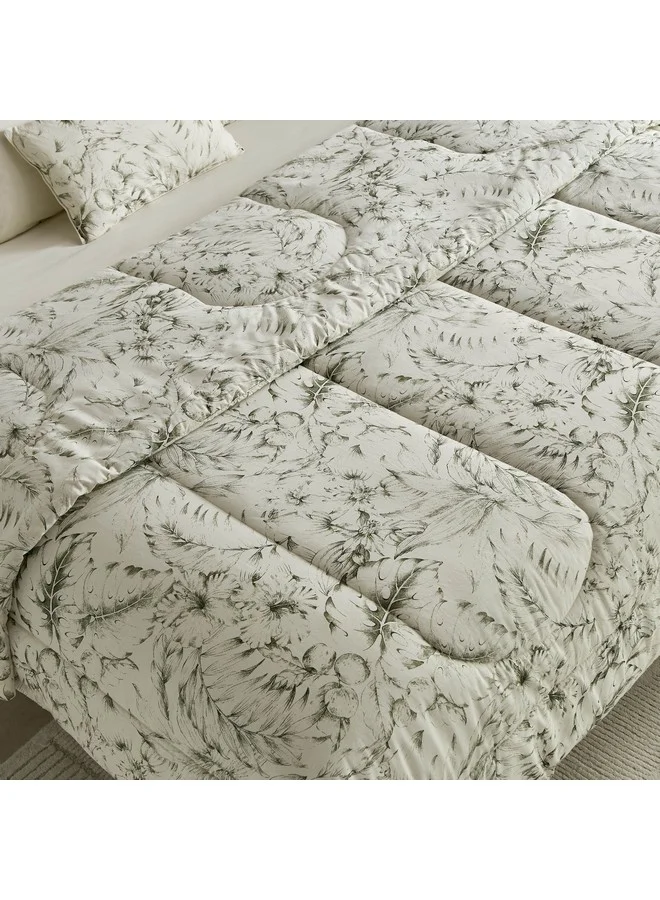 Home Box Valencia Cairns 7-Piece Printed Cotton King BIAB Comforter Set 240 x 220 cm