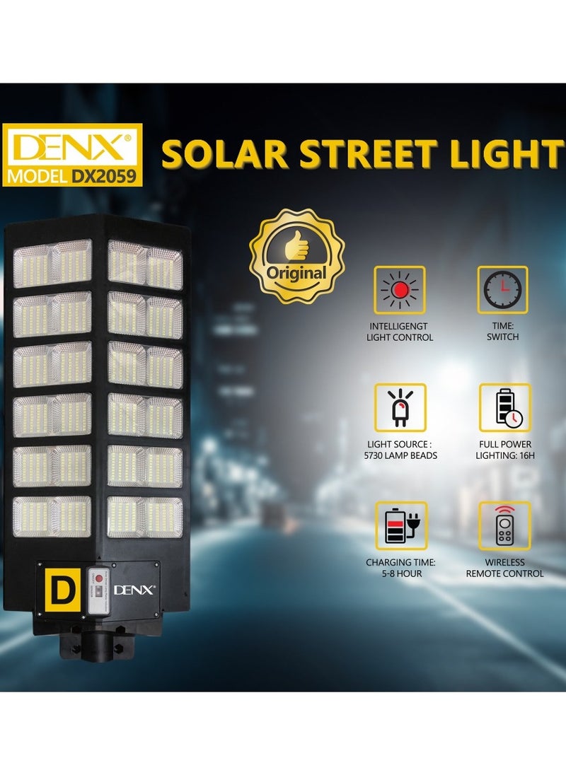 Solar lamp with 25000mAh battery and remote control for road and garden lighting