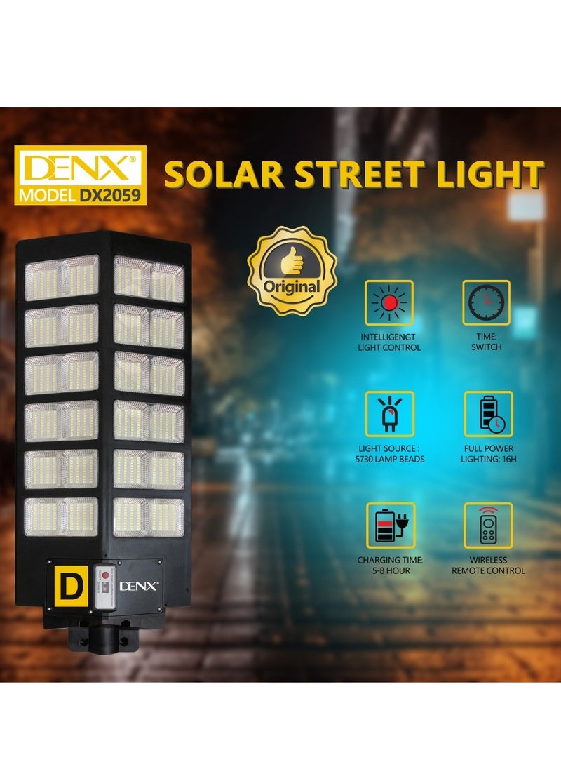 Solar lamp with 25000mAh battery and remote control for road and garden lighting