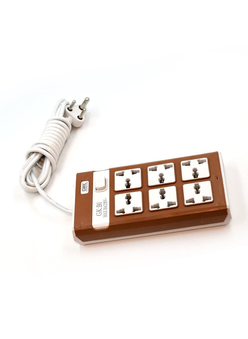 SGMSC SGMSC 6 Socket Switch Power Extension Board Cord Long Wire 1meter  - Image 1
