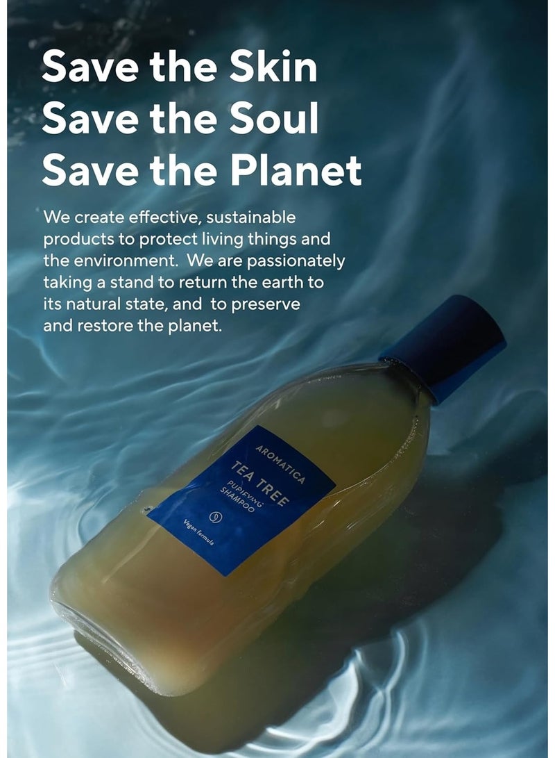 AROMATICA Tea Tree Purifying Shampoo, 400 ml - Image 5