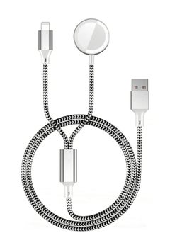 Y&D Watch Charger Magnetic Charging Cord, 2 in 1 Portable Wireless Cable Compatible with Series 7 SE 6 5 4 3 Work for iPhone 13/12 Pro Max / 11 XR/XS/X 8 Plus  - Image 1