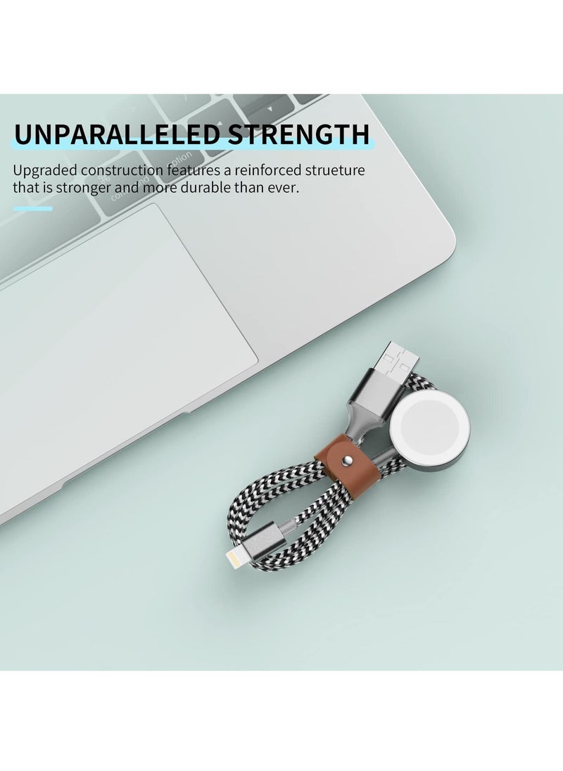 Y&D - Watch Charger Magnetic Charging Cord, 2 in 1 Portable Wireless Cable Compatible with Series 7 SE 6 5 4 3 Work for iPhone 13/12 Pro Max / 11 XR/XS/X 8 Plus - Image 1