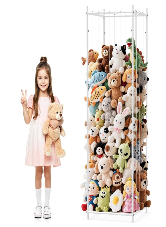 WORLDMX Metal Stuffed Animal Storage, Durable Zoo-Style Plush Toy Organizer, Extra Large Kids Stuffed Animal Holder – Strong Metal Frame Perfect for Boys, Girls, Nursery, Playroom, Kids’ Room - Image 1