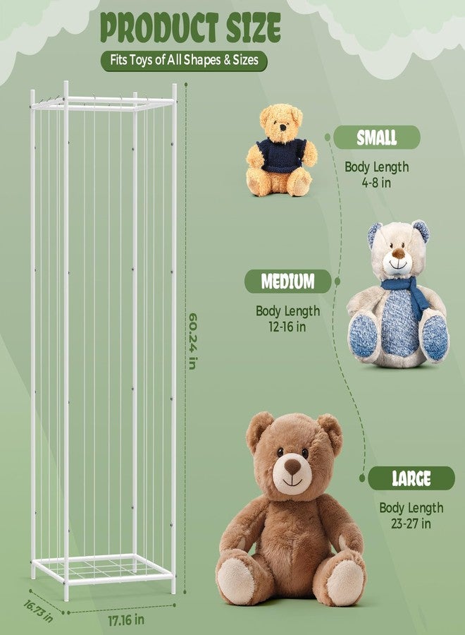 WORLDMX Metal Stuffed Animal Storage, Durable Zoo-Style Plush Toy Organizer, Extra Large Kids Stuffed Animal Holder – Strong Metal Frame Perfect for Boys, Girls, Nursery, Playroom, Kids’ Room - Image 2