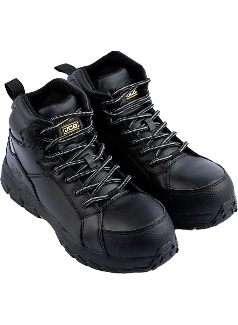 JCB Rugged 6" Safety Boots for Men JCB-005B | Alloy Toe – Oil, Heat & Slip Resistant, ASTM F2413-18 Certified, EH – Black - Image 5