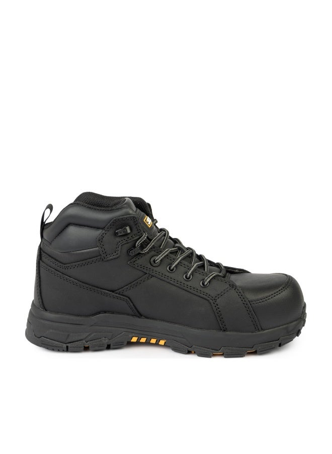 جيه سي بي حذاء أمان متين للرجال بطول ٦ بوصات JCB-005B | مقدمة من سبيكة معدنية - مقاوم للزيت والحرارة والانزلاق، معتمد من ASTM F2413-18، لون أسود EH - Image 1