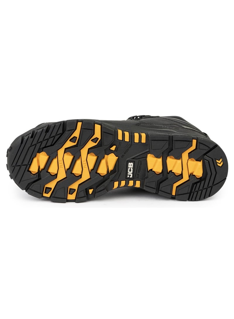 JCB Rugged 6" Safety Boots for Men JCB-005B | Alloy Toe – Oil, Heat & Slip Resistant, ASTM F2413-18 Certified, EH – Black - Image 4