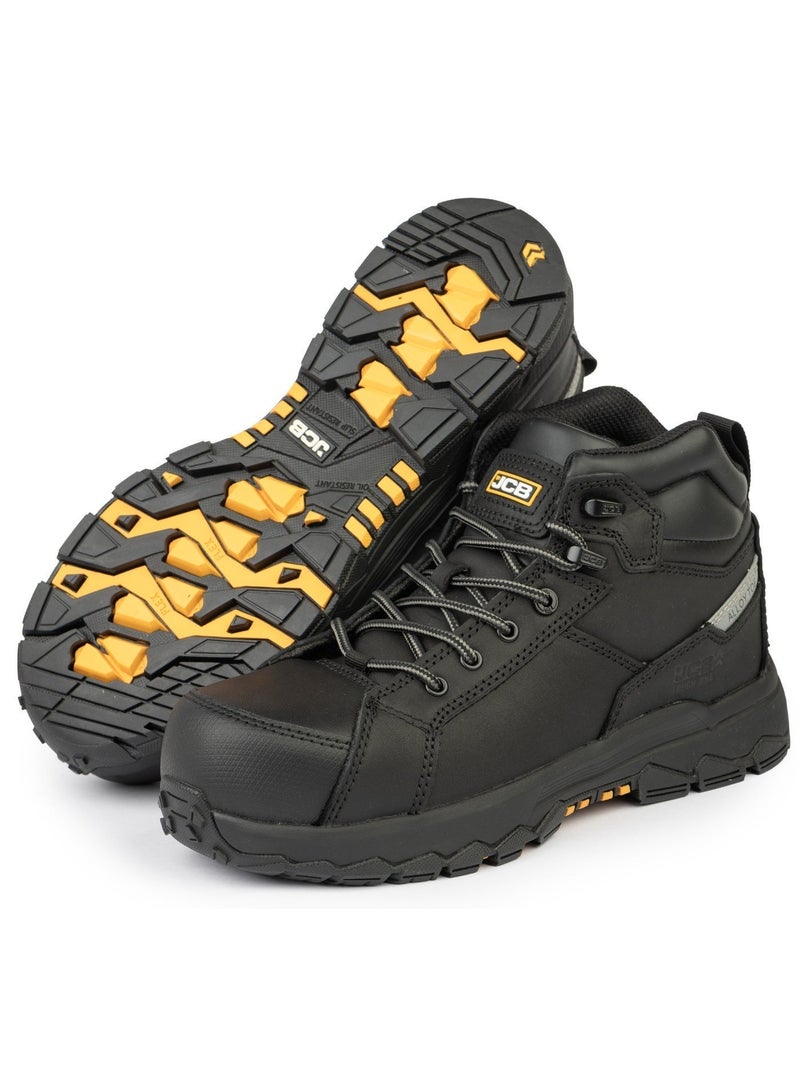 JCB Rugged 6" Safety Boots for Men JCB-005B | Alloy Toe – Oil, Heat & Slip Resistant, ASTM F2413-18 Certified, EH – Black - Image 5