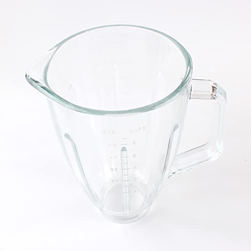 Veterger Replacement parts Glass Jar with lid, Compatible with Hamilton Beach Blenders (6cups) - Image 2