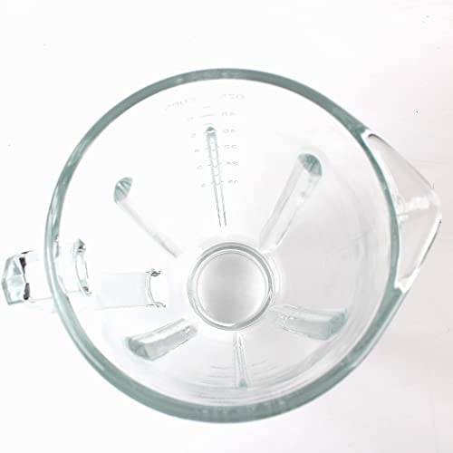 Veterger Replacement parts Glass Jar with lid, Compatible with Hamilton Beach Blenders (6cups) - Image 3
