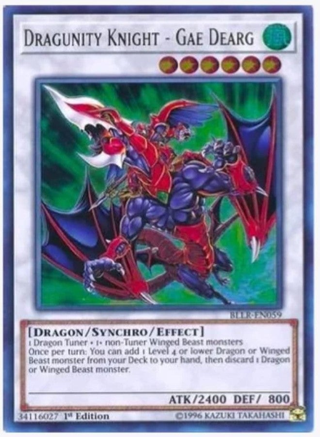yugioh - Dragunity Knight - Gae Dearg BLLR-EN059 Ultra Rare 1st Edition - Battles of Legend: Light's Revenge