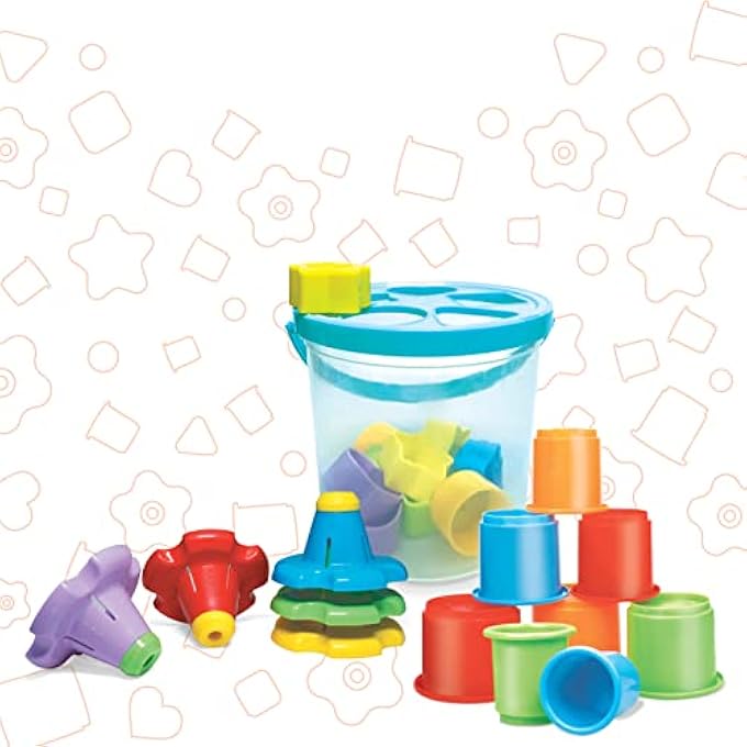 3IN1 ESSENTIAL SET – EDUCATIONAL SORTING AND STACKING TOY – MONTESSORI LEARNING SENSORY GAME – FINE MOTOR SKILLS DEVELOPMENT TOY FOR GIFTING & BIRTHDAYS – 29 PCS – 12M+ - Image 4