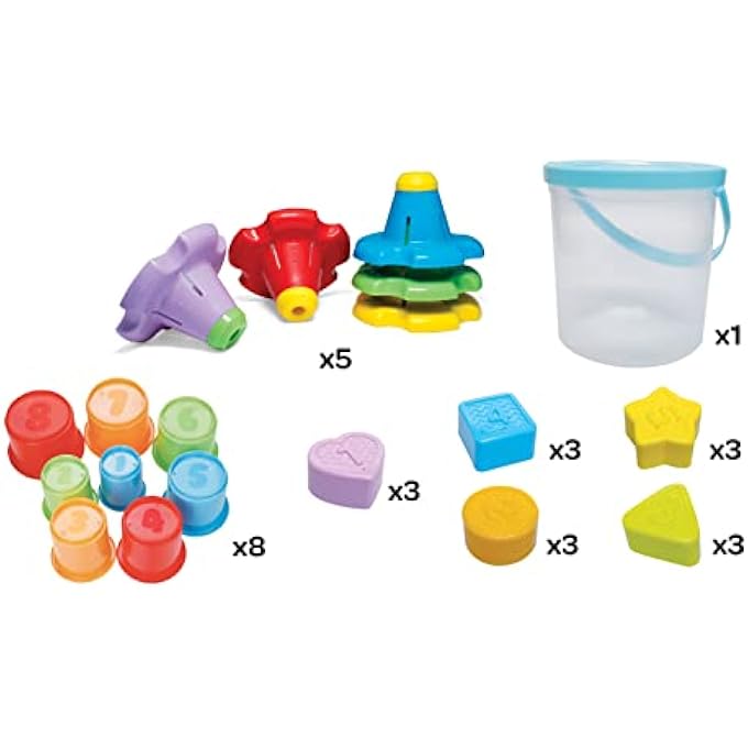 3IN1 ESSENTIAL SET – EDUCATIONAL SORTING AND STACKING TOY – MONTESSORI LEARNING SENSORY GAME – FINE MOTOR SKILLS DEVELOPMENT TOY FOR GIFTING & BIRTHDAYS – 29 PCS – 12M+ - Image 2