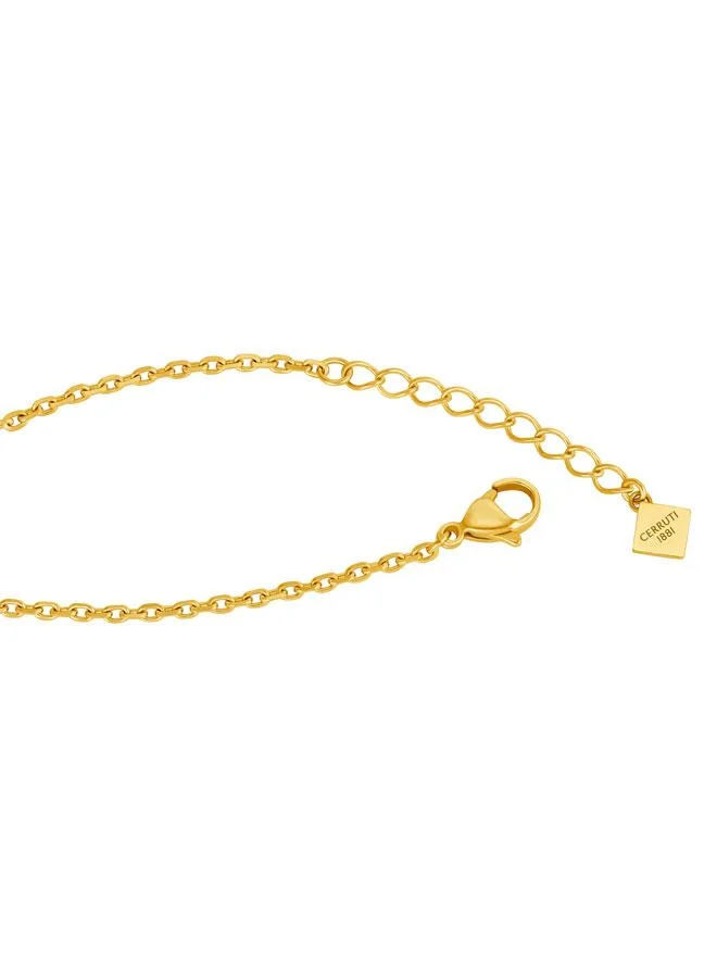 CERRUTI 1881 Gold Lavinia Gold Plated Stainless Steel Chain Bracelet for Women for Women | Best Price UAE