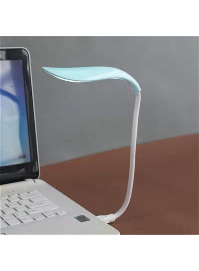 Night Light Student Learning Table Lamp Led Eye Protection Table Lamp Hose USB Lamp Keyboard Lamp Duckbill USB14 Lamp-Color:Blue - Image 1
