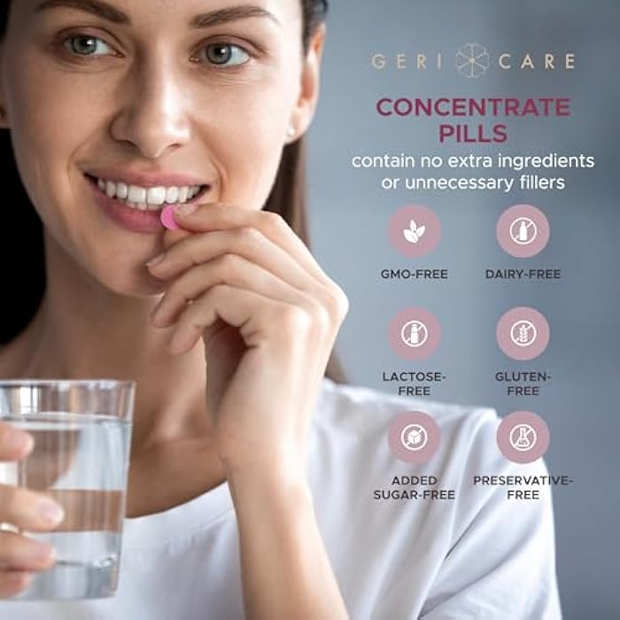 GeriCare High-Potency Cranberry Supplement By GeriCare- 450mg Pure Cranberry Tablets For Urinary Tract Health- Natural UTI Prevention For Men & Women- GMO, Gluten & Dairy Free Cranberry Concentrate [100 Count] - Image 5