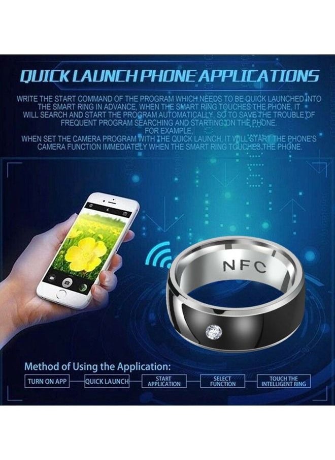 NFC - Dragon Pattern Technology Waterproof Android Phone Equipment Intelligent NFC Finger Ring Smart Wearable Connect - Image 1