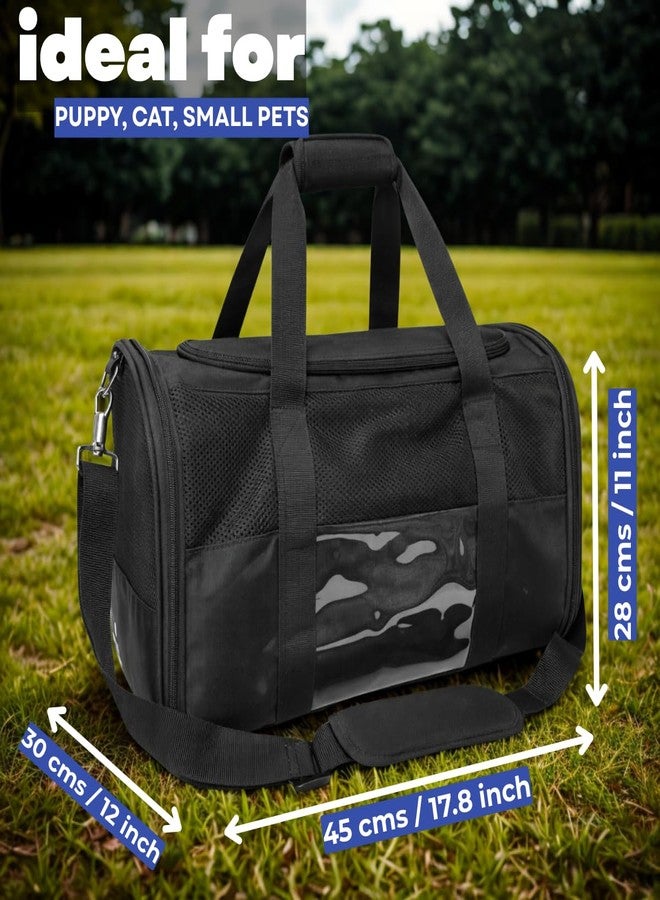 Outer Woods Pet Carrier Bag for Small Dogs and Cats - Breathable Mesh Travel Crate with Padded Shoulder Strap, Soft Bottom and Foldable Design - Airline Approved Tote for Puppies, Kittens, and Rabbits - Image 2
