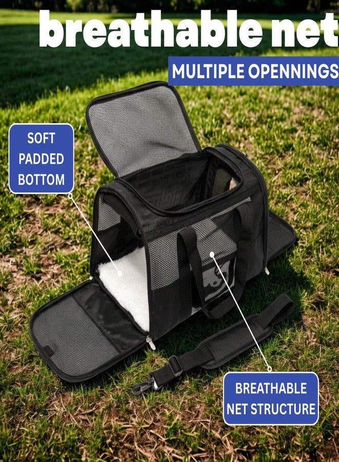 Outer Woods Pet Carrier Bag for Small Dogs and Cats - Breathable Mesh Travel Crate with Padded Shoulder Strap, Soft Bottom and Foldable Design - Airline Approved Tote for Puppies, Kittens, and Rabbits - Image 4