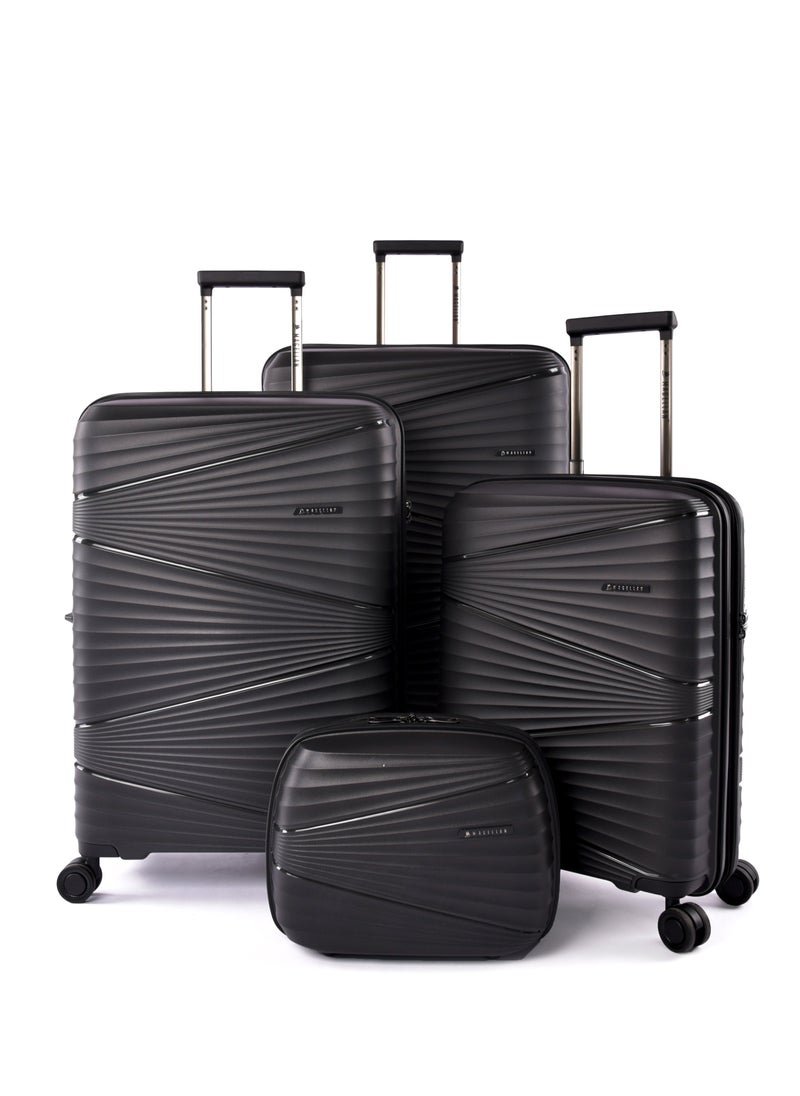 MAGELLAN Magellan Unisex luxury Luggage Hard PP Material Travel Trolley Bag TZ/4P  - Image 1