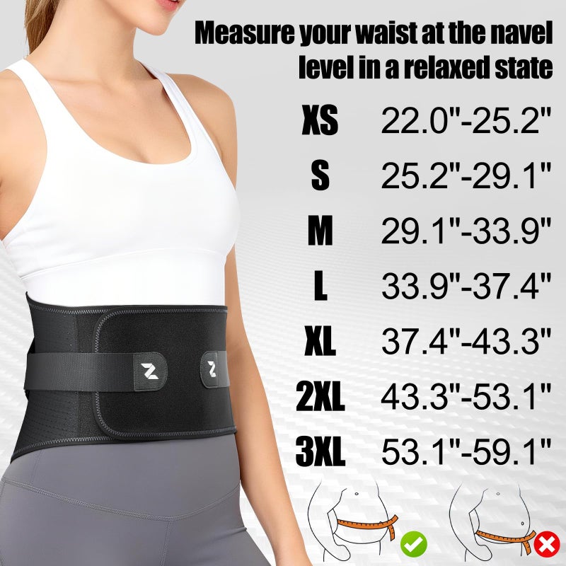 NEENCA Back Brace for Lower Back Pain with Bionic Support System, Adjustable Lumbar Support Belt for Women & Men with Lumbar Support 3D Pad, Breathable Mesh for Herniated Disc, Sciatica, Scoliosis... - Image 5