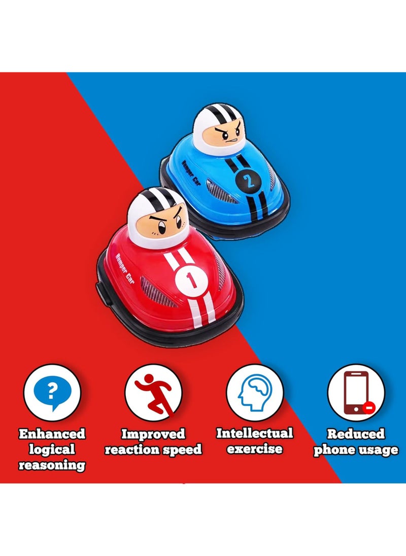 DIGI CORE Pop Up Remote Control Bumper Cars With Ejecting Drivers Toys For Kids & Adults Road Rage RC Speed Bumper Cars, Mini Remote Controlled Ejector Vehicles, 2 Player Head to Head Battle, Crash into Opponents, 2.4 GHz, Red and Blue, Ages 6 And Up  - Image 3