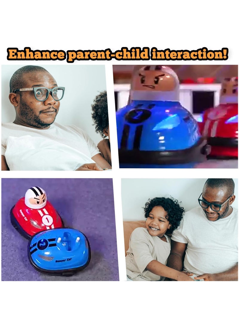 DIGI CORE Pop Up Remote Control Bumper Cars With Ejecting Drivers Toys For Kids & Adults Road Rage RC Speed Bumper Cars, Mini Remote Controlled Ejector Vehicles, 2 Player Head to Head Battle, Crash into Opponents, 2.4 GHz, Red and Blue, Ages 6 And Up  - Image 4