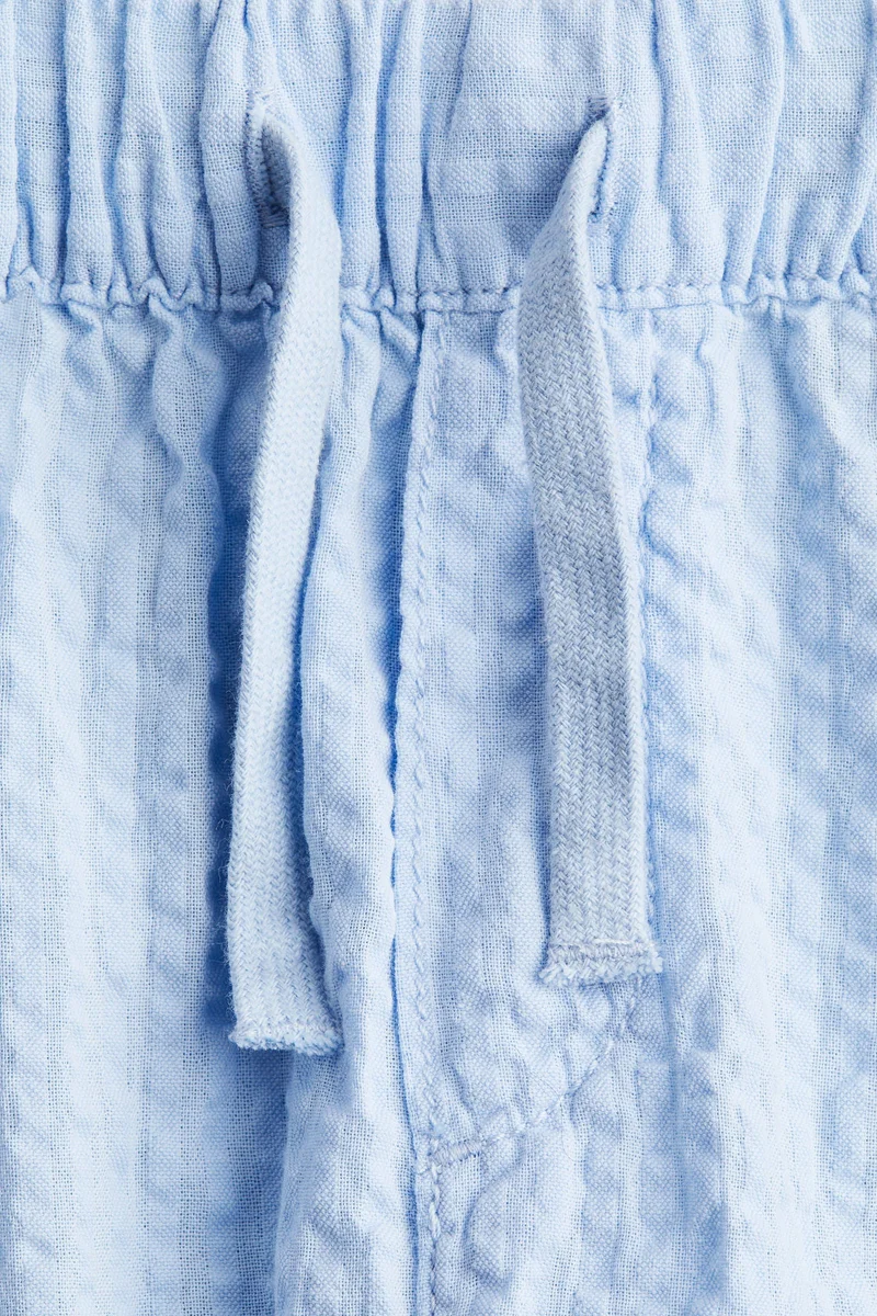 اتش اند ام Cotton Seersucker Trousers