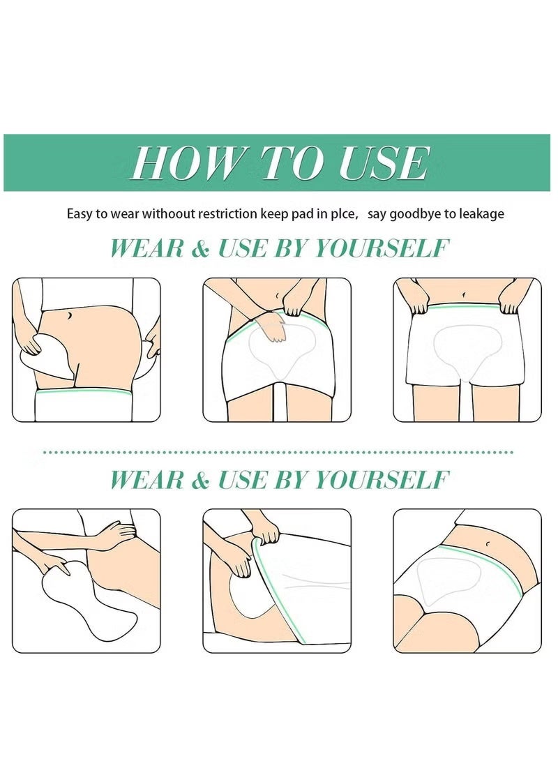 Arabest Disposable Maternity Postpartum Panties, High Waist Breathable Mesh Panties C Section, Maternity Underwear Postpartum Hospital Recovery Maternity Briefs for Women, 8 Pcs - XL Size - Image 5