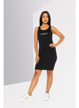 JOHN RICHMOND Women Brand Logo Mini Dress, Black  - Image 2
